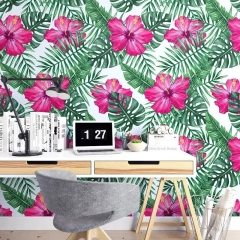 Pink jungle - tapeta na ścianę , rodzaj - próbka tapety 50x50cm