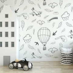 Tapeta dziecięca - dream room , rodzaj - tapeta flizelinowa