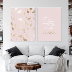 Zestaw dwóch plakatów - it's written in the stars , wymiary - 40cm x 50cm (2 sztuki), kolor ramki - biały