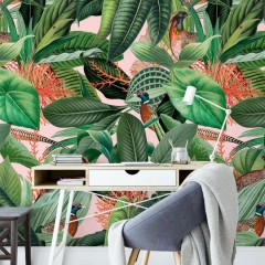 Tapeta na ścianę - coral tropics , rodzaj - tapeta flizelinowa laminowana