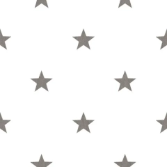Tapeta biała w szare gwiazdki HASHTAG 11067