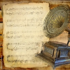 Tapeta ścienna Rocznika muzyczne tło