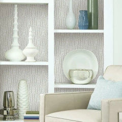 TAPETA SAMOPRZYLEPNA GEOMETRYCZNA KROPKI WAVERLY RMK11858WP