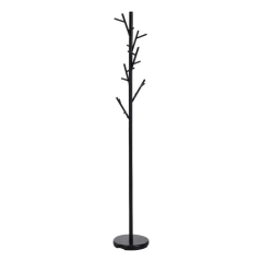 Wieszak stojący czarny mat 176 cm W33