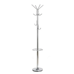 Wieszak stojący srebrny połysk 181 cm W24