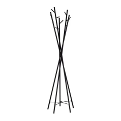 Wieszak stojący czarny mat 180 cm W35