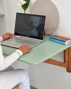 KLAPP Stół Ścienny Opadający 60x70cm Dąb Kawa z Mlekiem