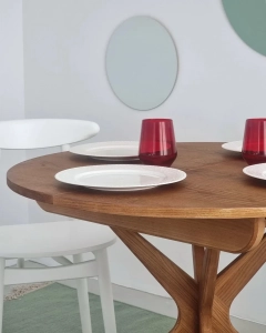 Stół rozkładany orzech JUBI 90cm