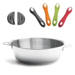 TWISTY Patelnia głęboka ze stali nierdzewnej śr. 24 cm / DE BUYER