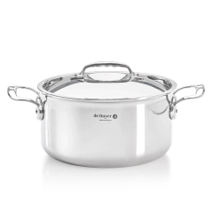 AFFINITY Garnek wysoki z pokrywą śr. 28 cm / DE BUYER