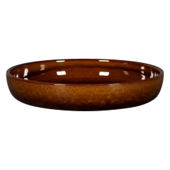 EASE RAKSTONE Talerz głęboki 24 cm bursztynowy / RAK PORCELAIN