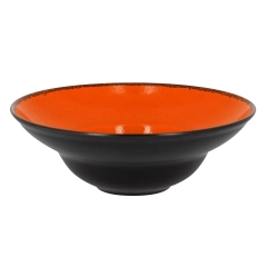 FIRE Talerz głęboki, okrągły 26 cm pomarańczowy / RAK PORCELAIN