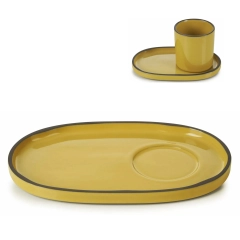 CARACTERE Spodek 13 x 8 cm Kurkuma / REVOL