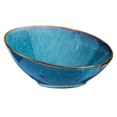 DEEP BLUE Misa bufetowa ukośna śr.25 cm / VERLO