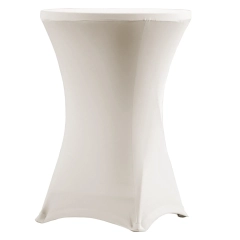 Pokrowiec na stół koktajlowy śr. 81,3 cm beżowy / VERLO