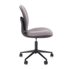 Fotel obrotowy młodzieżowy tapicerowany szary / czarny Orion