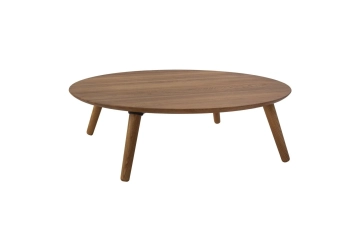 Stolik Kawowy Contrast SLICE 100x100x31cm - Okrągły / Dąb