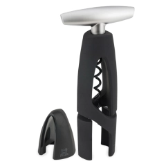 ALTAR Korkociąg z przecinaczem folii czarny  / PEUGEOT