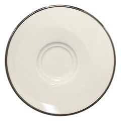 PLATINUM Spodek do filiżanki 17 cm ivory / RAK PORCELAIN 