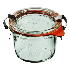 Mini słoik MINI-STURZ z pokrywką, uszczelką i 2 zapinkami 80 ml op. 12 szt. / WECK