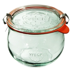 Słoik TULIP z pokrywką, uszczelką i 2 zapinkami 580 ml op. 6 szt. / WECK