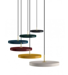 ASTERIA Umage lampa wisząca - Złota - Top w kolorze czarnym