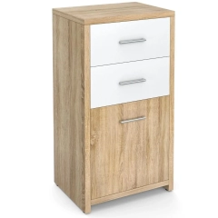 Wielofunkcyjna szafka z 2 szufladami i drzwiczkami 40 x 30 x 77,5 cm