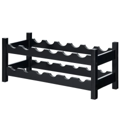 Bambusowa półka stojak na wino 12 butelek