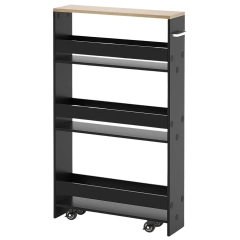 Wąski wózek kuchenny na kółkach