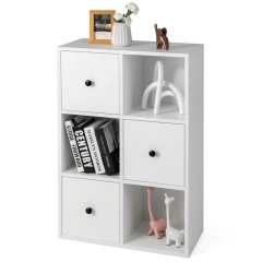 3-poziomowy regał szafka 60 x 30 x 89 cm