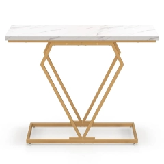 Konsola z blatem imitującym marmur
