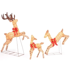 Dekoracja świąteczna LED renifery