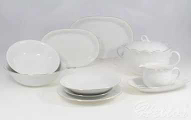 Serwis obiadowy dla 12 osób - DAPHNE Złota Obwódka