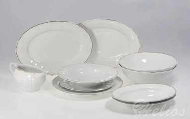 Serwis obiadowy dla 12 os./43 części - 6026A MARIA Złoty Pasek