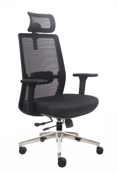 FOTEL ERGONOMICZNY PROSPERO SIATKA, CZARNY