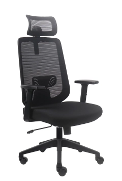 FOTEL ERGONOMICZNY FACTOR, CZARNY