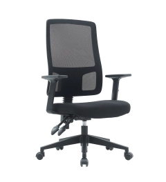 FOTEL ERGONOMICZNY POPSTAR MESH, CZARNY