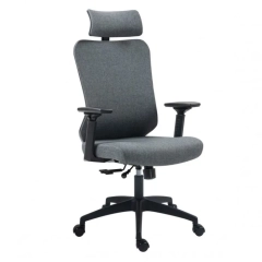 FOTEL ERGONOMICZNY ERGOBIT Z ZAGŁÓWKIEM TKANINA SZARY