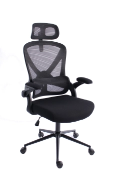 FOTEL ERGONOMICZNY REVO, CZARNY