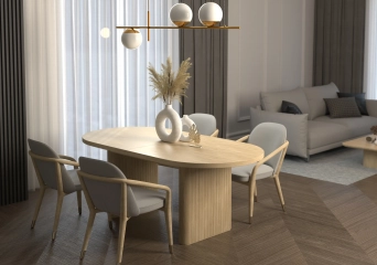 Stół drewniany "TOSKANIA" - 240x100cm+2x40cm