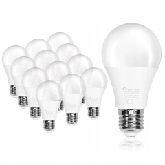 Żarówki led 9w e27 6500k 90lm zestaw 12 szt