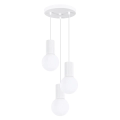 Lampa wisząca HALO 3P biała
