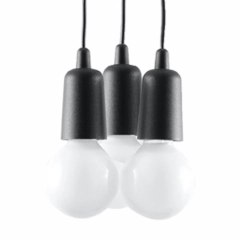 Lampa wisząca DIEGO 3 czarna