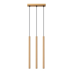 Lampa wisząca PASTELO 3L złota