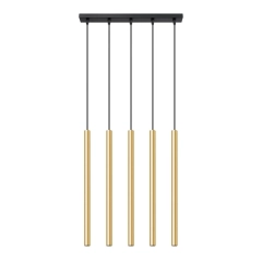 Lampa Wisząca PASTELO 5L złoty połysk