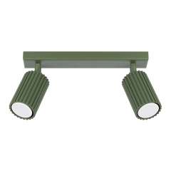 Plafon KARBON 2 zielony oliwkowy