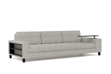 Sofa NEW PERFECTION : Kolor obicia - Tkanina zmywalna Luna 07 230-295 cm rozkładana na wymiar  nowoczesna glamour retro