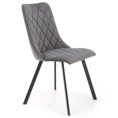 Krzesło tapicerowane K450 velvet popielaty