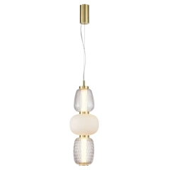 Lampa sufitowa wisząca ERIS LED 28W złota