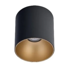Lampa sufitowa, spot POINT TONE czarny, złoty